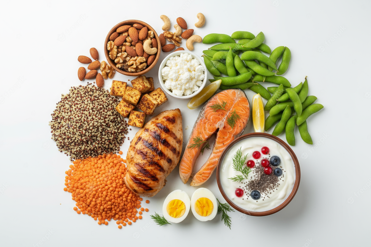 Proteinereiche Lebensmittel